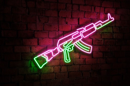 Neon LED Flex AK47 Калашникова - CS:GO CS2 Подарок неоновой революции