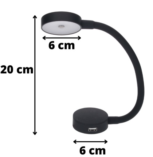 Лампа ДЛЯ КАМЕРЫ ЯХТЫ LED 2W 12/24V USB MATT