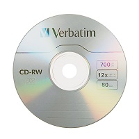 CDRW Verbatim 700MB x12 UltraSpeed