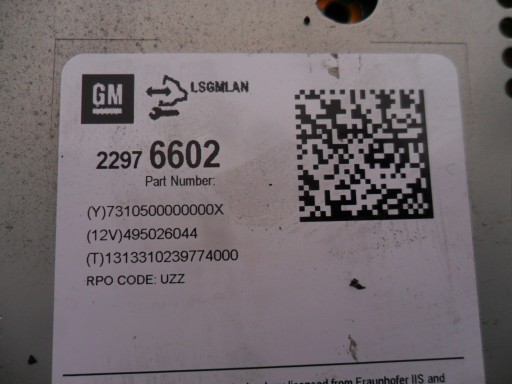 OPEL-CZĘŚCI | Zafira C Astra J Radio CD 400 PLUS 22976602