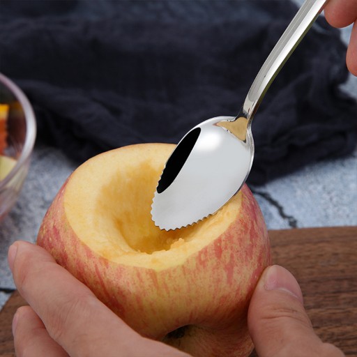 Łyżka do grejpfruta z ząbkowaną krawędzią ze stali nierdzewnej