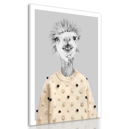 02557 Печать на холсте ALPACA BABY 70x100см