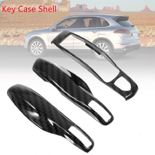 Zapasowy brelok do kluczy z włókna węglowego Shell Case Cover Tapicerka dla