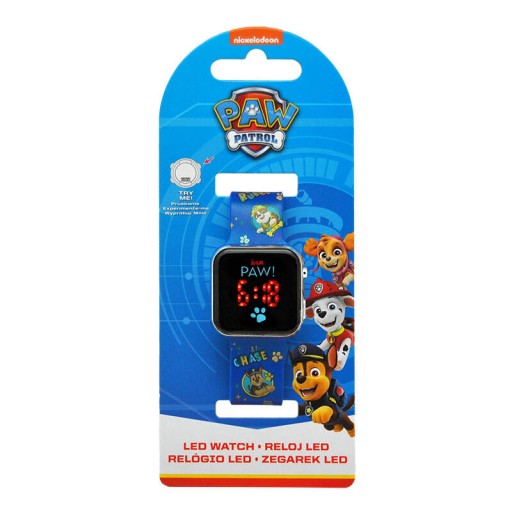 ДЕТСКИЕ ЛИЦЕНЗИОННЫЕ ЧАСЫ СО СВЕТОДИОДНЫМ ДИСПЛЕЕМ PAW PATROL КАЛЕНДАРЬ-БУДИЛЬНИК 1,44 ДЮЙМА