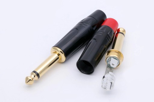 WTYK DUŻY JACK 6.3MM 2 POLA 2 PIN MONO NAKAMICHI HQ OFC CZARNY