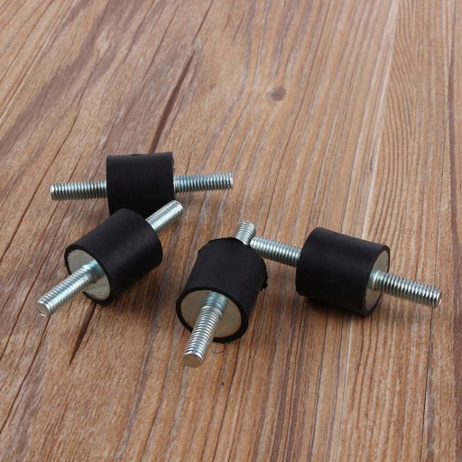 4 szt TŁUMIK DRGAŃ METALOWO-GUMOWY TYP A M6x20MM