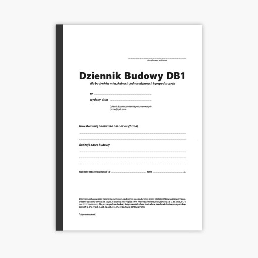 DB1 Журнал строительства А4 36 страниц (18+18)