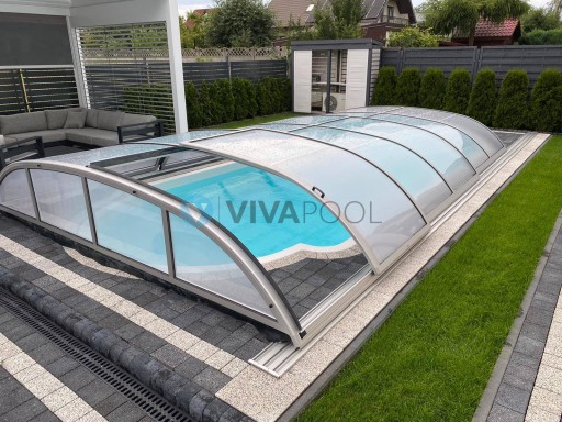 ZADASZENIE basenowe Elegant 9,68x4,22x0,85 niskie
