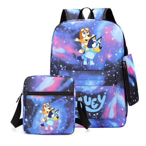 НОВЫЙ ШКОЛЬНЫЙ КОМПЛЕКТ Bluey, РЮКЗАК, СУМКА, ЧЕХОЛ ДЛЯ КАРАНДА, высокое качество