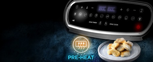 Аэрофритюрница Duronic AF24 XXL с двумя камерами по 4,5 л каждая | ж