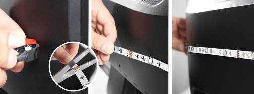 RGB USB СВЕТОДИОДНАЯ ЛЕНТА С ДИСТАНЦИОННОЙ РЕГУЛИРОВКОЙ ПОДСВЕТКИ ТВ 3М, ЦВЕТА ЦВЕТА 3м