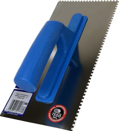 Paca zębata 3x3mm do kleju, mas 270x130mm stal nierdzewna INSTAR 7903