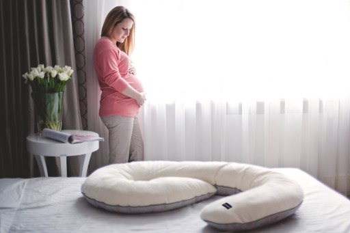 Подушка для беременных POOFI ORGANIC Светло-серый