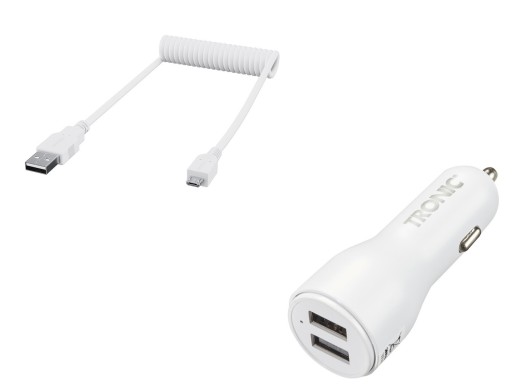 Автомобильное зарядное устройство microUSB тип B, USB тип C SilverCrest 4800 мА