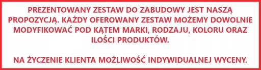 ZESTAW DO ZABUDOWY ELECTROLUX Z LODÓWKĄ WOLNOSTOJĄCĄ