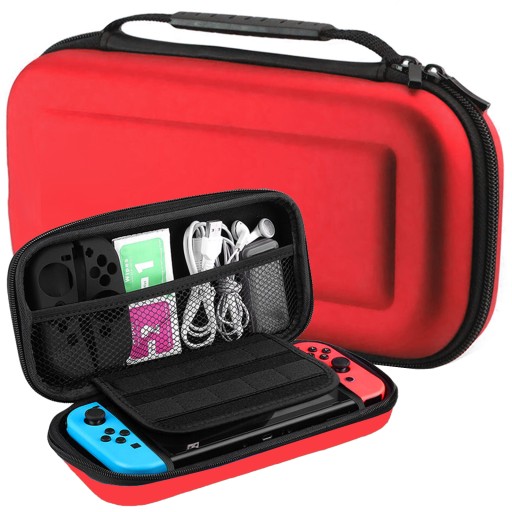 ETUI CASE POKROWIEC WZMOCNIONY DO NINTENDO SWITCH + SZKŁO HARTOWANE HAC-001