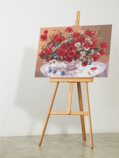 Obraz malowanie po numerach 50x40cm kwiaty na prezent terapia