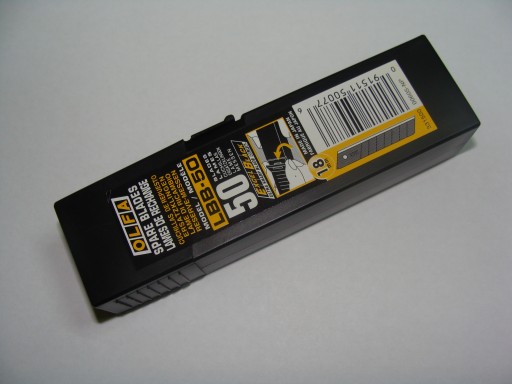 OLFA LBB-50 18mm. - EXCEL BLACK - OSTRZA 50 sztuk