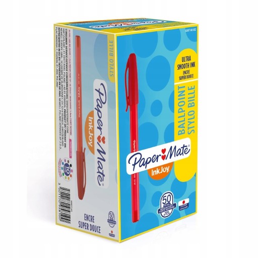 PAPER MATE — КРАСНАЯ ШАРИКОВАЯ РУЧКА С ВЫСОКОЙ ВЫХОДОМ