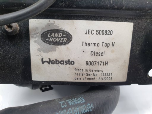 WEBASTO JEC500820 LAND ROVER DISCOVERY 3