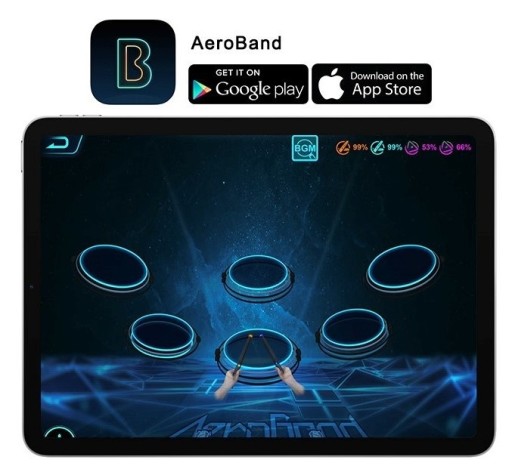 Барабанные палочки Smart AeroBand PocketDrum 2 PLUS - дерево