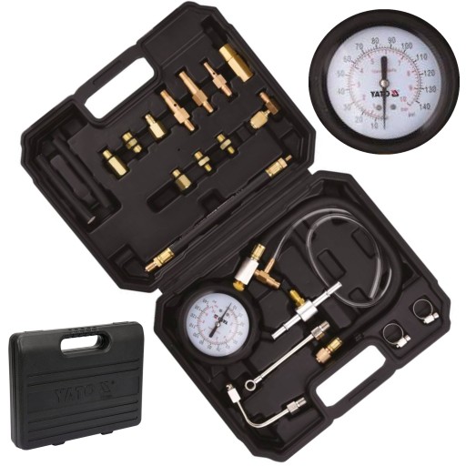 КОМПЛЕКТ МАНОМЕТРОВ ДАВЛЕНИЯ ВПРЫСКА ТОПЛИВА YATO KIT 20EL YT-73025