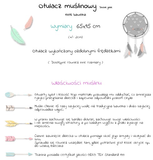 МУСЛИНОВАЯ Накидка __ Кисти __ Одеяло 65х95 LUX