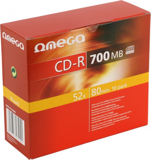 CD-R Omega 700 МБ slim 30 шт.