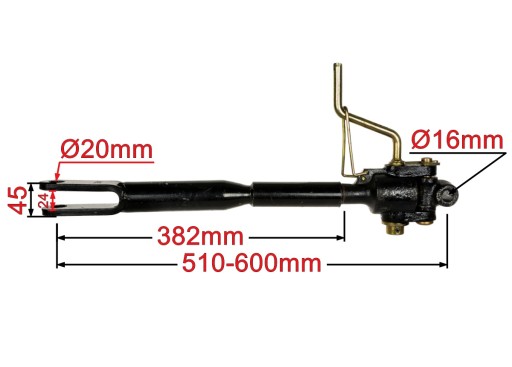 Подвеска правая MF 255 Ursus 3512 3514 1663852M91