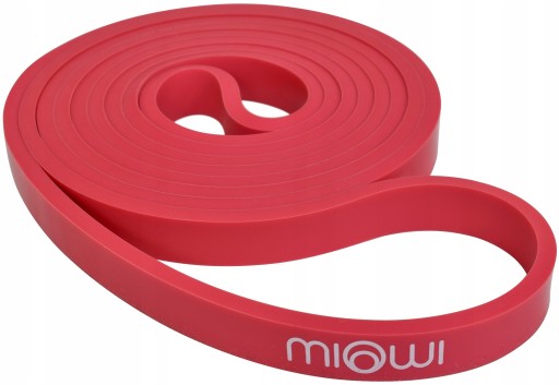 ПРОЧНАЯ РЕЗИНА ДЛЯ ТРЕНИРОВОК POWER BAND MIOWI RED 13 ММ ДО 15 КГ