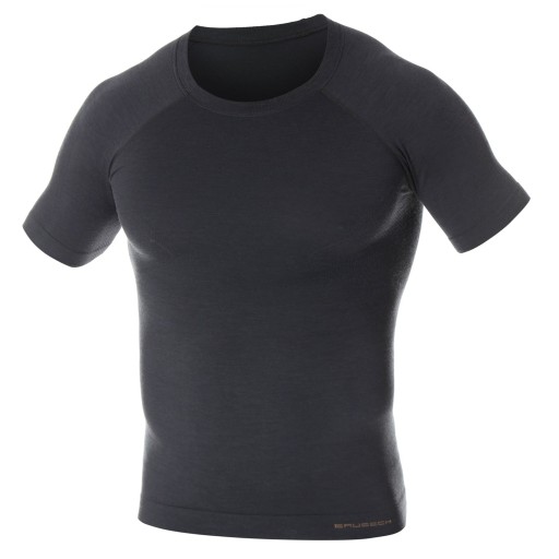 Męska koszulka termoaktywna BRUBECK ACTIVE WOOL WEŁNA MERINO TERMICZNA