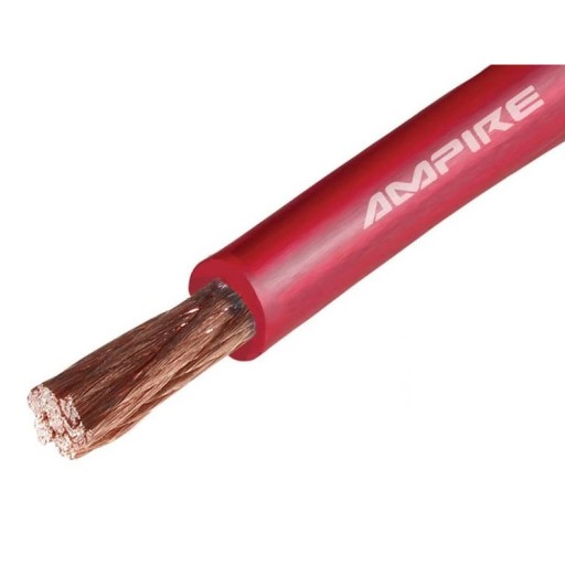 Przewód zasilający XSK10 RED AMPIRE OFC CZYSTA MIEDŹ NAJLEPSZY PRZEWÓD 10mm