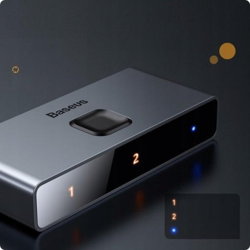 РАЗДЕЛИТЕЛЬ BASEUS ДВУСТОРОННИЙ ПЕРЕКЛЮЧАТЕЛЬ FULL HD 4K 30 Гц 3x HDMI