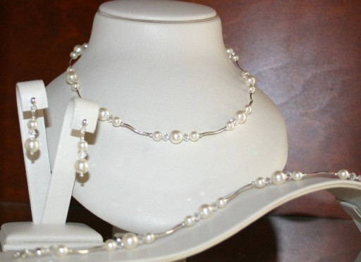 Набор Silver Beauty PearlCrystal 4 SWAROVSKI E