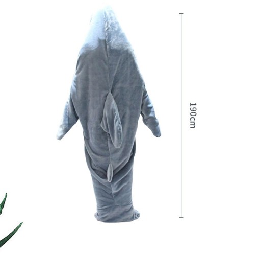 НОВЫЙ СПАЛЬНЫЙ МЕШОК-ОДЕЯЛО SHARK ДЛЯ ВЗРОСЛЫХ 140*190 СМ, XL, Высота 160-170 СМ