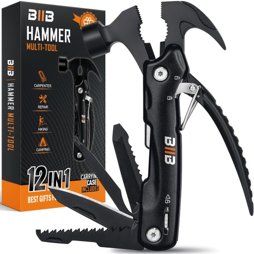 МНОГОФУНКЦИОНАЛЬНЫЙ ИНСТРУМЕНТ MULTITOOL BIIB СКЛАДНОЙ МОЛОТОК 12 В 1 ПОРТАТИВНЫЙ