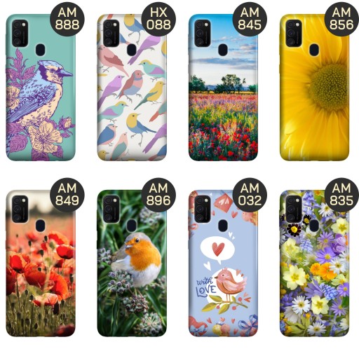 ЧЕХОЛ ДЛЯ SAMSUNG GALAXY M21 SPRING PATTERS КРЫШКА ПРУЖИННОГО КОРПУСА