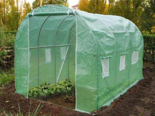 ТУННЕЛЬНАЯ САДОВАЯ ПАЛАТКА ИЗ ФОЛЬГИ, 3 СЕГМЕНТА, ЗЕЛЕНАЯ, 3 X 2 X 2 М