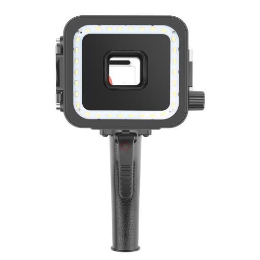 Водонепроницаемый чехол со светодиодной лампой для GoPro 5 6 7 Red Micro USB Filter
