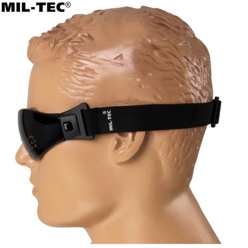 MIL-TEC COMANDO UV 400 ЧЕРНЫЙ ДЫМ ТАКТИЧЕСКИЕ ЗАЩИТНЫЕ ПАРАШЮТНЫЕ ОЧКИ