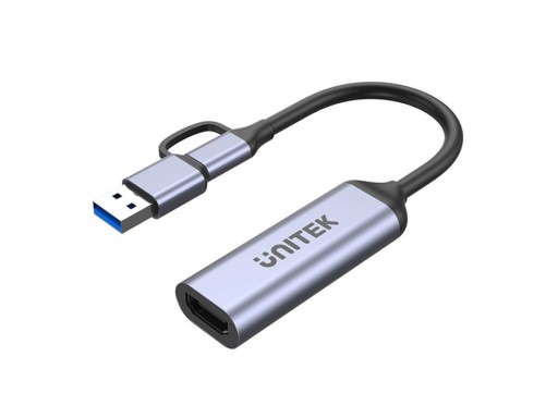 Захват видео 4K HDMI 1.4b USB Type C/USB A, Unitek V1167A