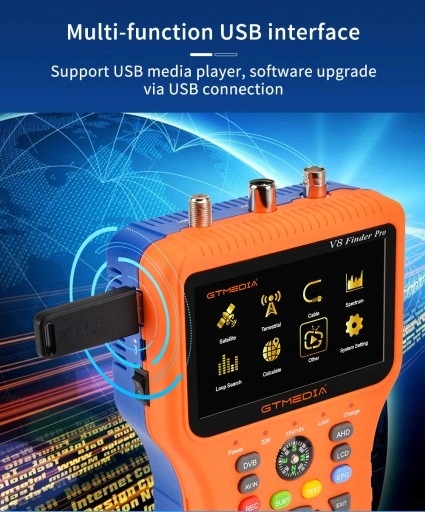 Измеритель спутникового сигнала V8 Finder PRO