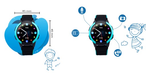 Умные часы CALMEAN Hoop 4G GPS, зеленые