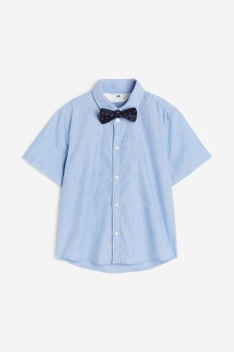 H&M Элегантная рубашка и галстук-бабочка СИНИЙ 104