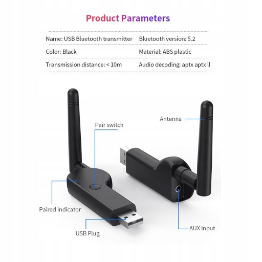 Передатчик Bluetooth 5.2, беспроводные адаптеры