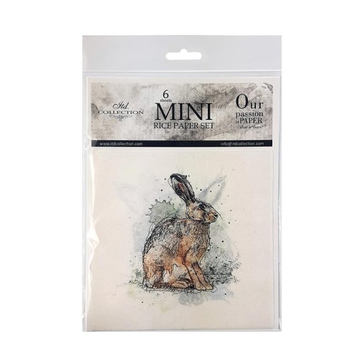 Papier ryżowy zestaw RSM005 - zające, króliki