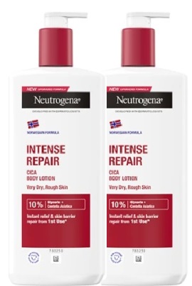 NEUTROGENA Norwegian Formula Intense Repair эмульсия для тела 400мл 2 шт.