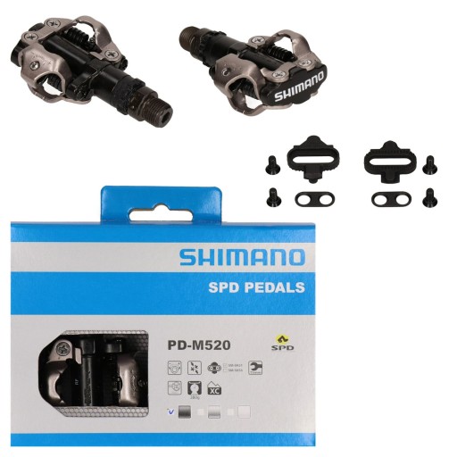 Педали SHIMANO PD-M520 SPD + шипы
