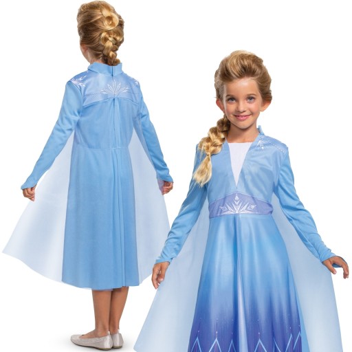 STRÓJ KARNAWAŁOWY DISNEY KRAINA LODU ELSA FROZEN KSIĘŻNICZKA 110-122