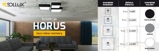 HORUS 25 белый минималистичный потолочный светильник для кухни и спальни Sollux LED